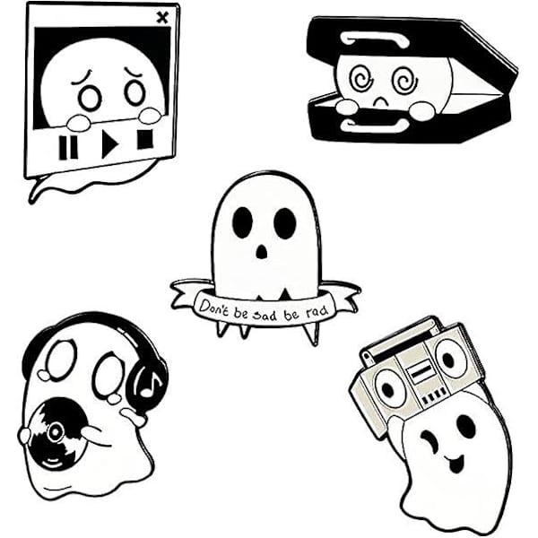 GHYT Söt emalj pin bulk set, roliga anime pin för ryggsäckar estetiska, tecknade knappar för jackor