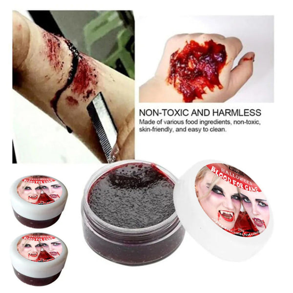 Halloween Fake Blood Halloween Fake Plasma Gel Body Paint Halloween Stage Makeup Gel Til Halloween Festival Og Fest