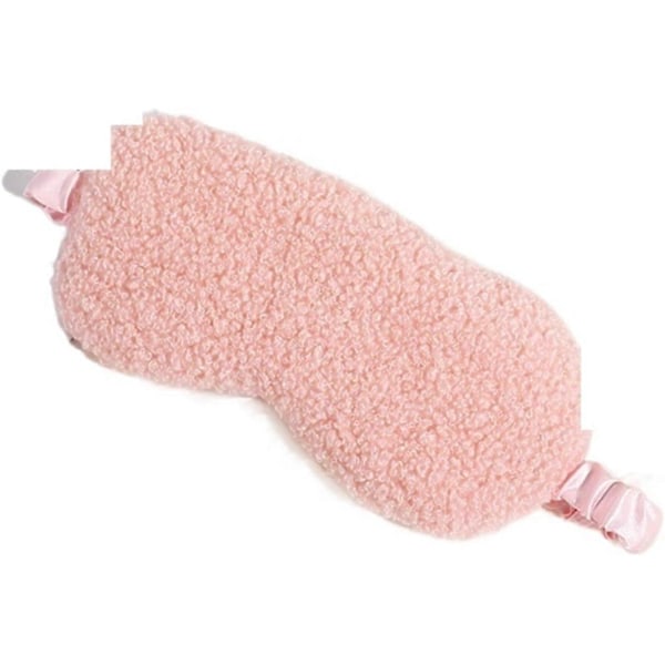 Sovmasker, Plysch Ögonbindel Sömn Nattmask Varm Söt Resa Avkoppling Ögonskydd Hälsa Sömn Ögonvård Verktyg (Färg: Rosa)