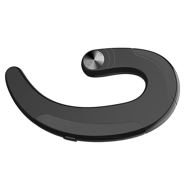 Q25 Trådløse Bluetooth-hovedtelefoner med mikrofonforbindelse Ørekrog Sort