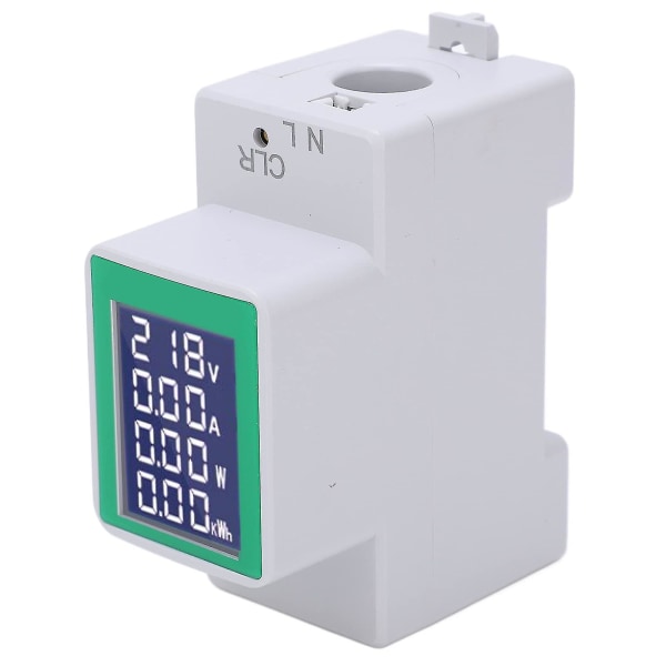 Pzem-008 LCD-display digital amperemeter voltmeter multifunktionell skenmontering wattmeter display spänning/ström/effekt/el AC 50-300v
