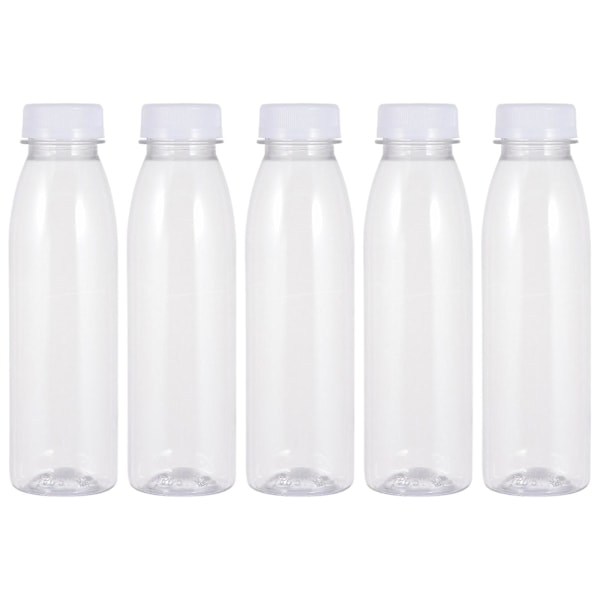 10 st 350 ml Multifunktionella tomma flaskor Återanvändbara juiceflaskor (Transparent)