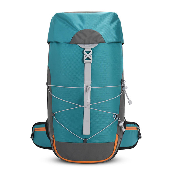 202440L Camping Ryggsekk Oxford Stoff Sprutsikker Lett Fjellklatring Bag for Utendørs Reise Cyan