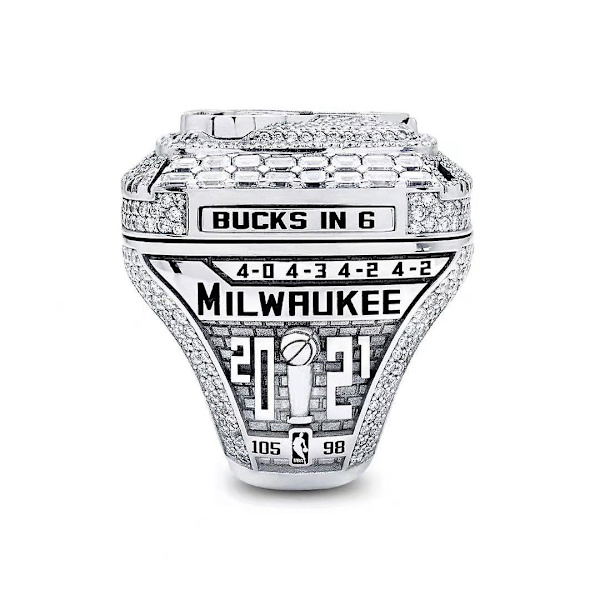 Milwaukee Bucks Championship -sormus Bucks Championship -koristesormus