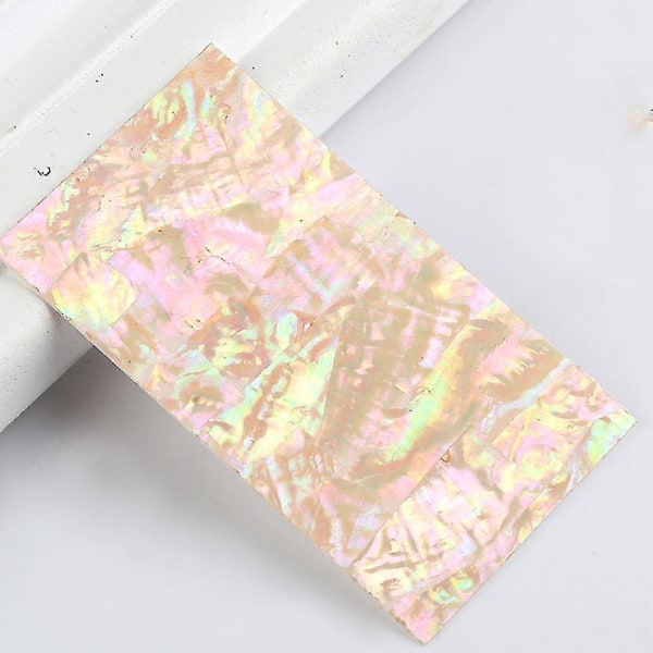 Neglefolie knust glass papir neglefilm holografiske negleklistremerker Laser negleklistremerker Gjør-det-selv-neglekunstdekorasjon for kvinner jenter（form5）