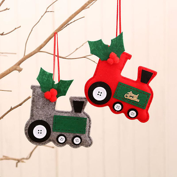 Julgranspynt i trä, små, färgade