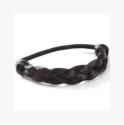 Kvinde Mode Hoved Reb Hår Ring Paryk Multicolor Fast Frisure2pcs-sort