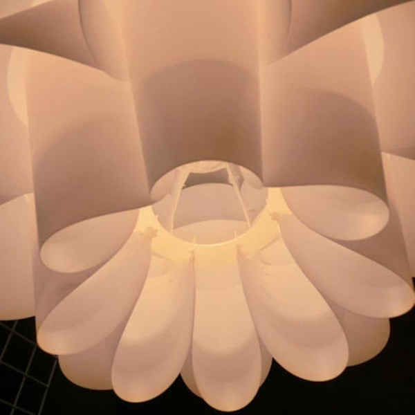 Konst-DIY Lotusblomma Lampa För Heminredning (33x48cm)