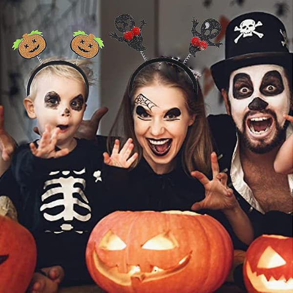 Halloween Spindel Spöke Pumpa Hårbåge Djävul Hårband