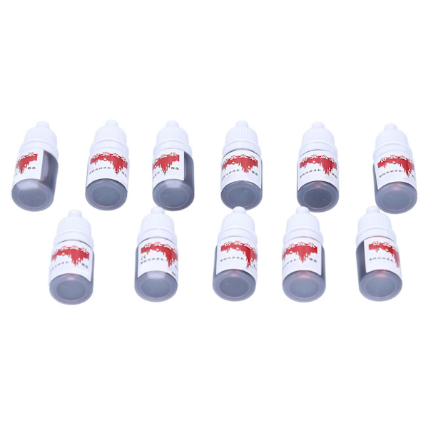 Halloween-fest falskt blod DIY Cosplay scenframträdande falskt blod sminkverktyg 5ml X 11st sålt blod