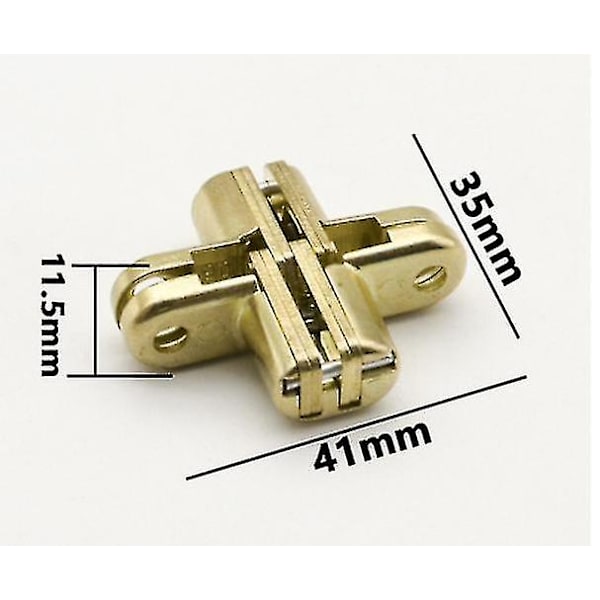 Skjulte dørhengsler Krysshengsler 6 stykker 180 Folding Hidden Sink Alloy Hengsler