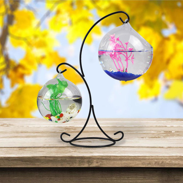 Pöytäkoneen pieni akvaarioakvaario Kodinsisustus Koristeellinen kukka-asetelma pidike läpinäkyvä (A4)