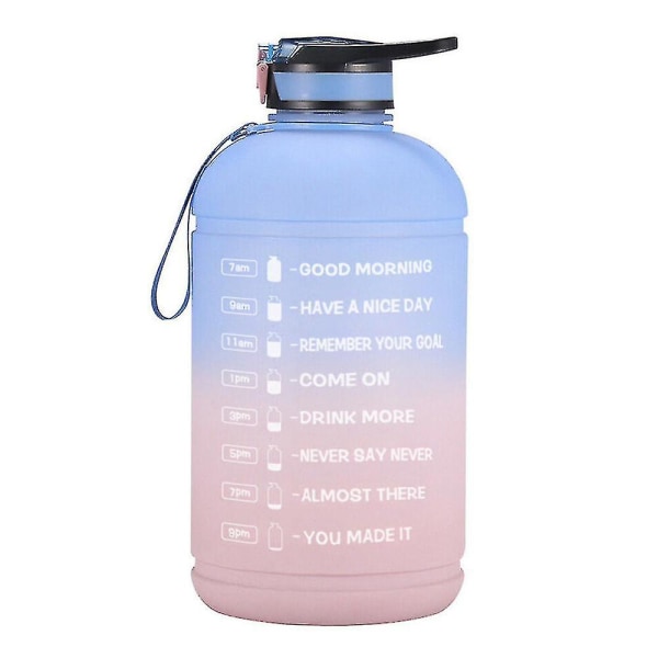 3,78 L sportsvannflaske Sportsvannflaske Gradient Lekkasikker vannflaske (rosa)