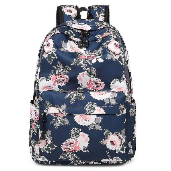 Vattentät resväska för kvinnor med printed blommor i etnisk stil - Snngv（royalblue）