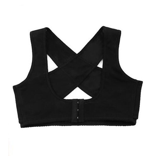 Usynlig Body Shaper Korset Kvinder Bryst Holdningskorrigerende Bælte Ryg Skulder Støtte Strop Holdningskorrektion Til Sundhedspleje-sort（XXL，Sort）