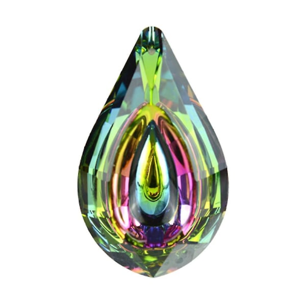 Ljuskrona Ornament Loquat Hänge Dekor Kristall Suncatcher Prisma Hängande（B）