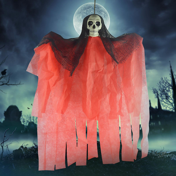 Halloween hängande dekoration hänge spökhus set plast skalle skräck trick läskig dekoration hänge
