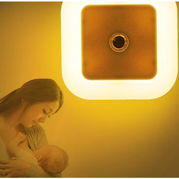 LED-nattlampa, plugin [6-pack] Super Smart Dusk to Dawn Sensor, nattlampor lämpliga för sovrum, badrum, trappor, kök, hall, barn, vuxna,