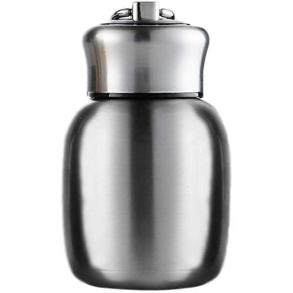 Vattenflaska i Rostfritt Stål, Mini 200ml Vakuumisolerad Vattenflaska Vakuum Läckagesäker Sport Isolerad Tumlare Vakuumkopp Varm och Kall Vattenflaska