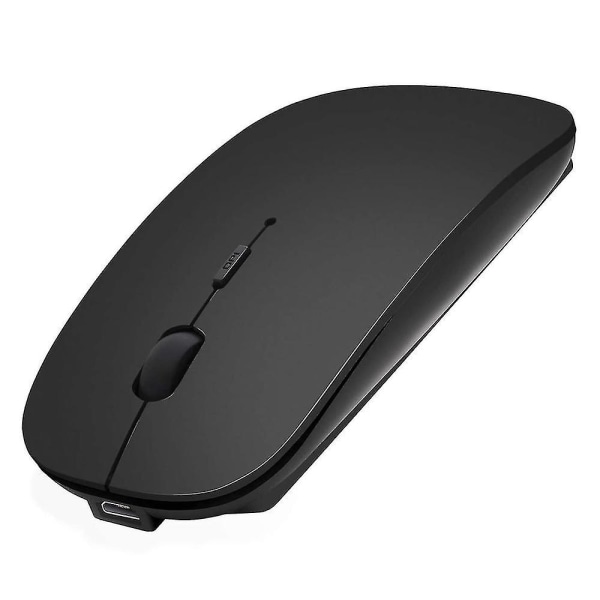 Bluetooth Mouse 5.0 Mute Mute 2,4g trådlös laddningsmus（Silver）