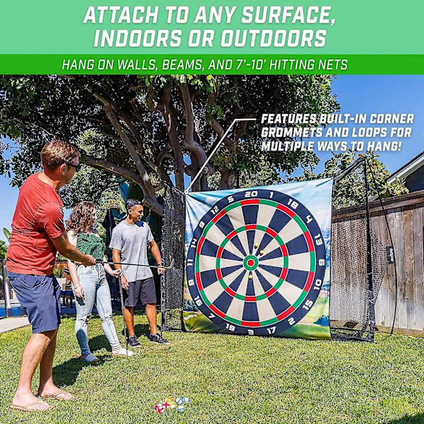 Golf Chipping Game Set, Sticky Golf/Dart Practice Hitting Mats för inomhus och utomhus barn vuxna, 100% ny (180 cm)