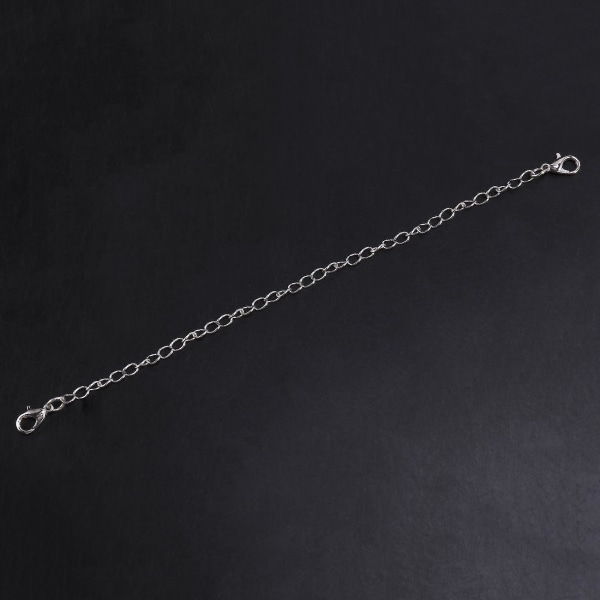 12 stk kædeforlænger, 6 størrelser rustfrit stål armbånd forlænger halskæde forlænger til gør-det-selv smykker
