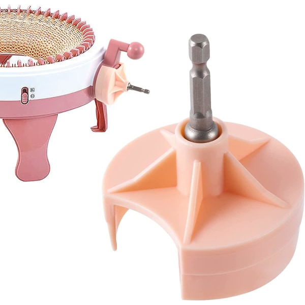 Adapter til strikkemaskiner - Adapter til rundknude-væv, håndsvingadapter til Sentro 22 40 48 & Jamit, nålekrochetmaskine, boremaskine-tilbehør med