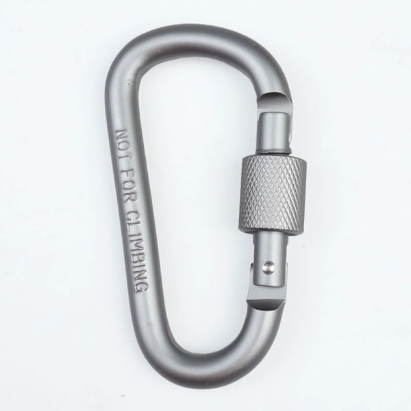 4 st Robust Fjäderkarbinhakar Små Bergsklättringsspännen D-ringar Klämmkrok Klättringskarbinhake Nyckelring Klämma Aluminiumlegering Klättring (7,5 * 4 cm)