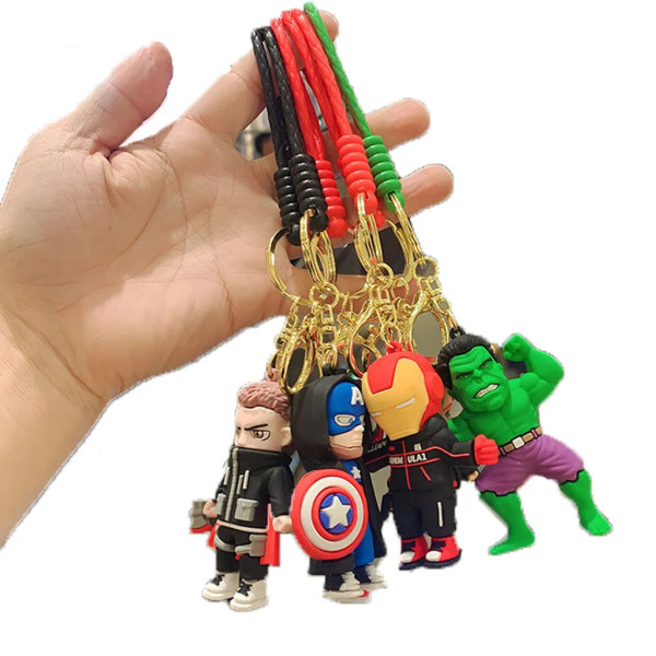 PVC-nyckelring-anime-nyckelring-present för barn