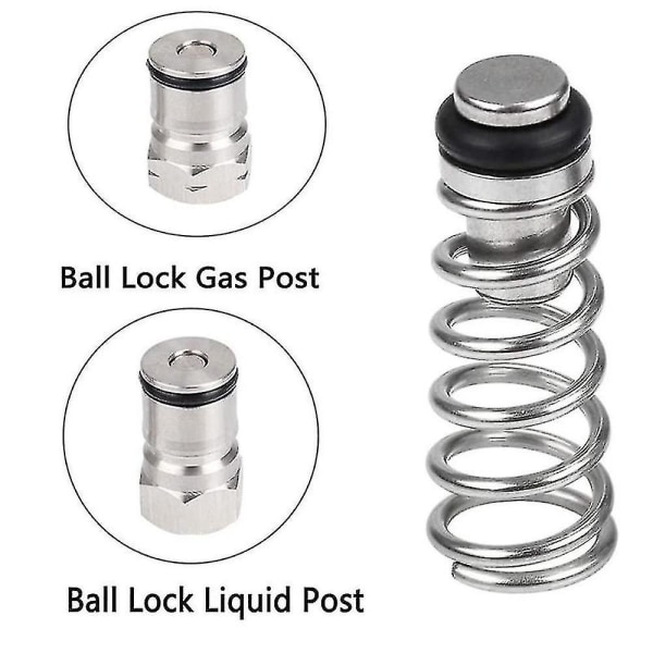 10 st Poppetventil Universal Poppetventil Keg Poppetventil Ball Lock