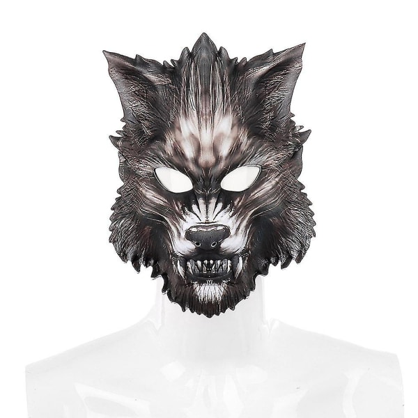 Wolf Mask Masquerade Wolves Masks Retro Werewolf Party Mask For Voksen Halloween Party（stil 2）