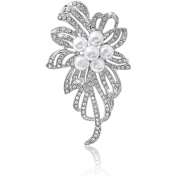 WABJTAM Brosch Bukett Tillbehör Kläder Dam Affärs Rhinestone Brosch Brosch Blom Broscher för Kvinnor