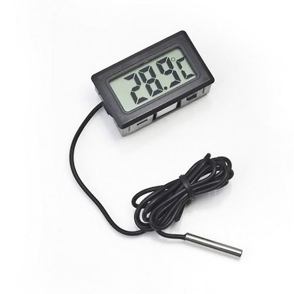 Digitalt LCD-termometer temperaturmålermåler med vandtæt sensorsonde