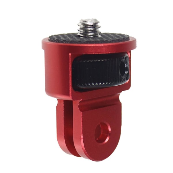 For Insta360 One X X2 Aluminum Alloy Mini Tripod Adapter Base 1/4" Action Camera Screw Quick-release For Gopro Hero 10 9 8 7 6（Red Black）