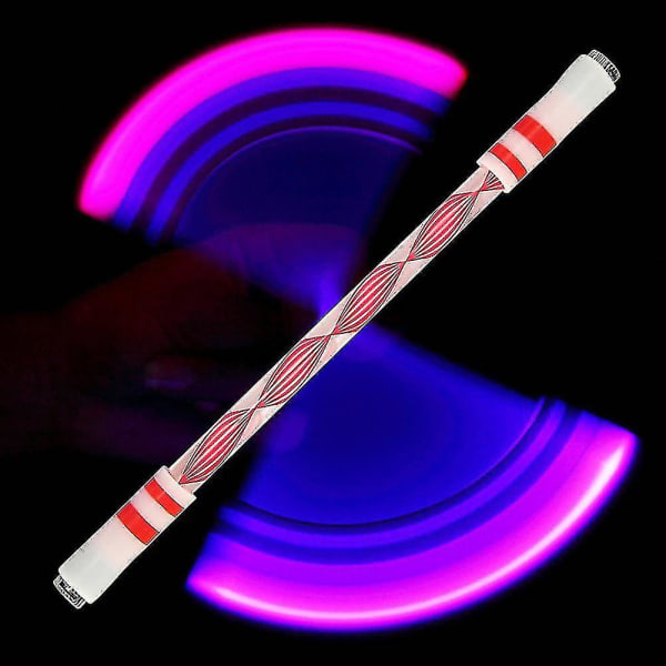Rullepen Oplyst Spinning Pen Special Pen Uden Refill For Kids1 stk-rød