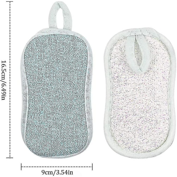 4-pack tvättbara diskborstesvampar, återanvändbara diskborstesvampar, mikrofiberskrubbsvampar