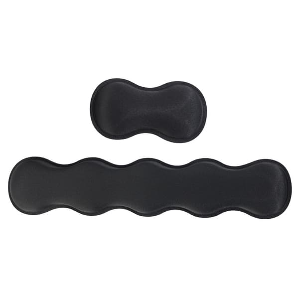 2 stk. håndledsstøtte sæt med memoryskum, tastatur håndledsstøtte, bærbar 3D stereo håndpude, håndledspude solid / musemåtte tilbehør