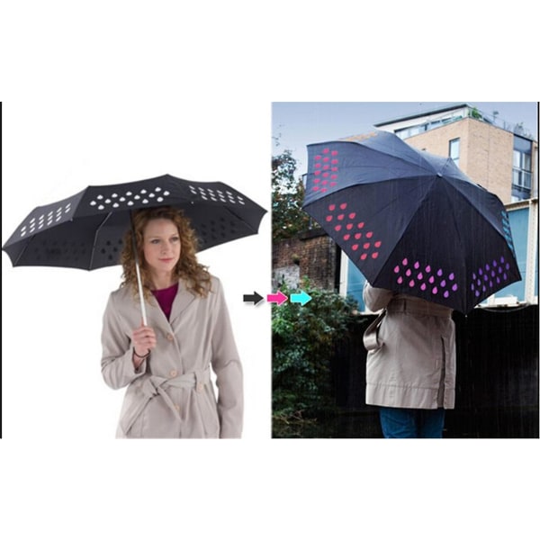 Sateenvarjon värin vaihto Suck Uk Uv Protection -varjo Auringon sateen talvisateenvarjo