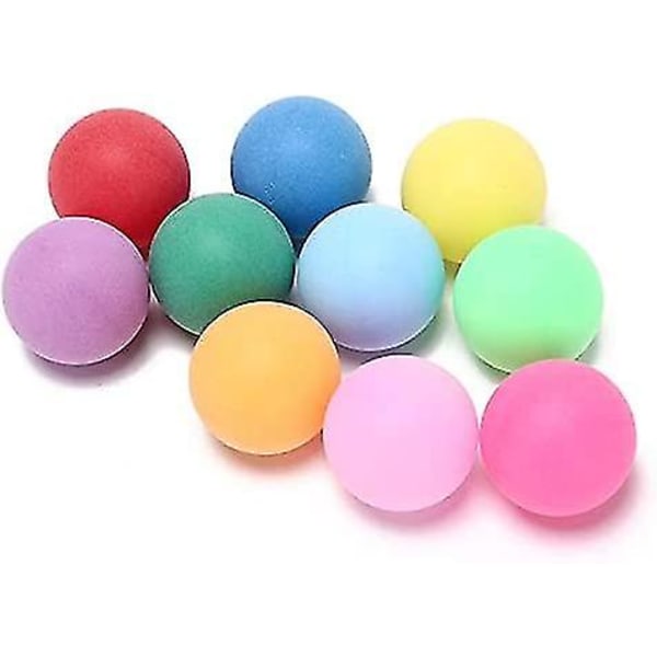 50 stk/pakning Farvede bordtennisbolde 40mm 2,4g underholdning bordtennisbolde blandede farver til spil og reklame