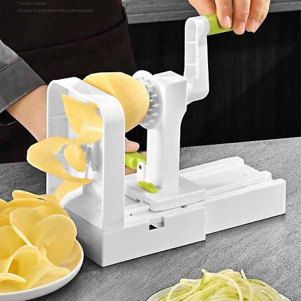 Grönsaksskärare Potatis Spiral Slicer Whirlwind Frukt Grönsak Spiral Maskin Nudelmaskin Multifunktionella Köksredskap
