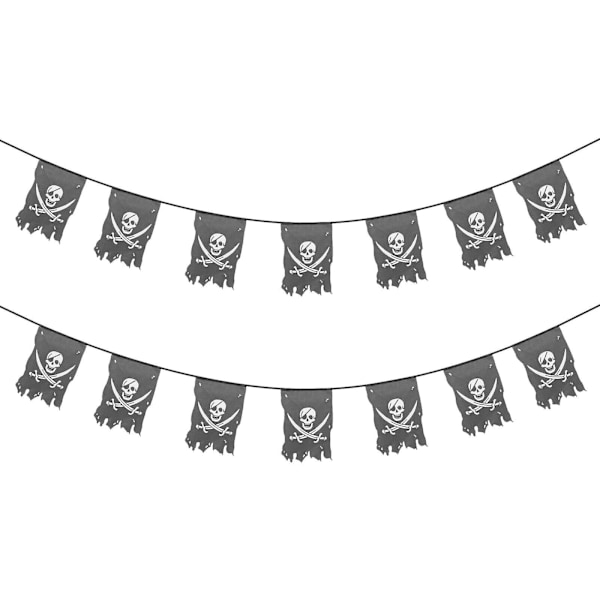 Piratflagga Halloween Flagg Vimpel Dödskalleflagga Piratflagga Dekor Halloween Fest Dekoration