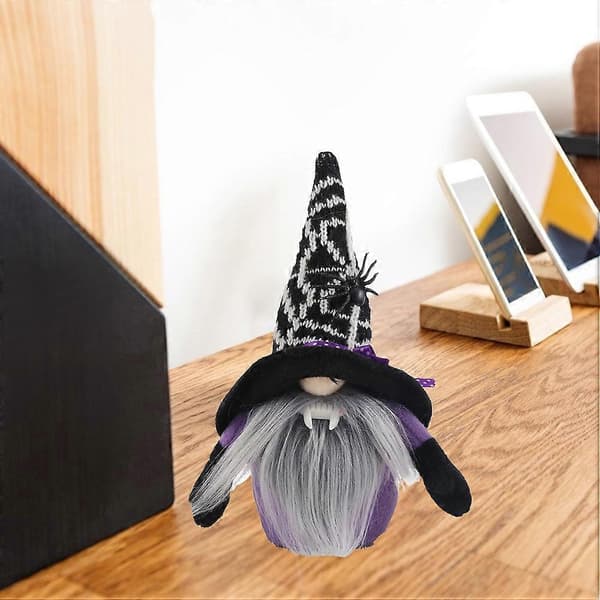 HalloweenPlush Faceless Gnome Decor, Svart/, Perfekt present till barn