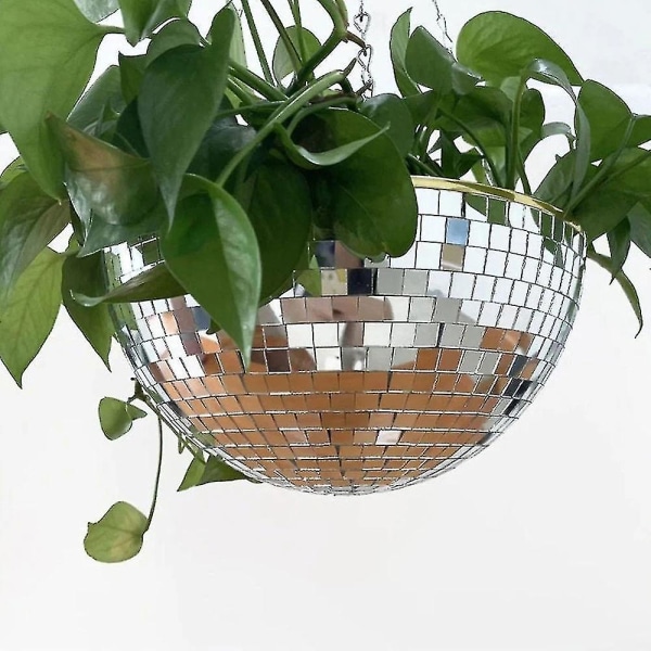Disco Ball Planter Hängande Planter Heminredning Spegel Dekorativa växtkrukor