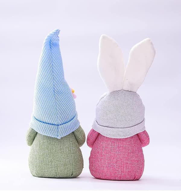 2 st Påskkanin Tomte Ornament, Påskdocka