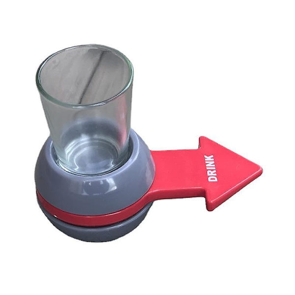 Party Drinking Game med Shotglas, Snurra Skottet Pilspel Vinset Kreativ Bar Underhållning Peka Snurra Fin Vinset