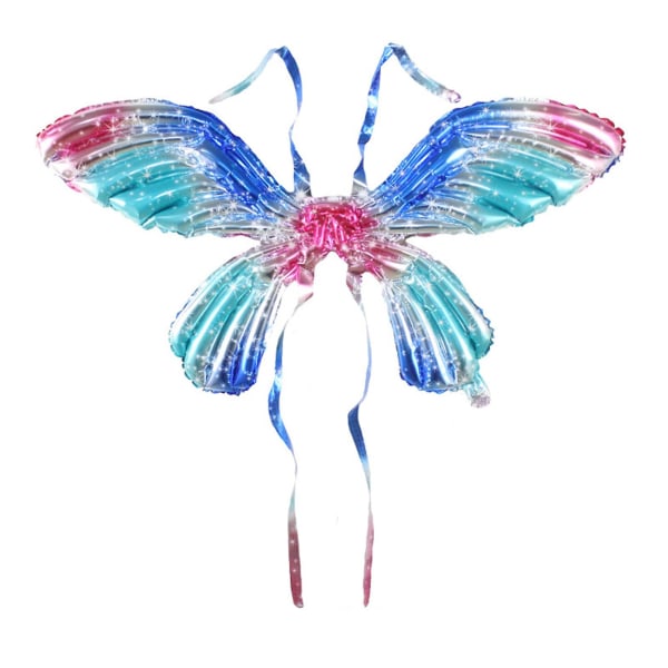 Butterfly Wings Leker Gjenbrukbare unike aluminiumsfilmdekorasjonsvinger (farge7)