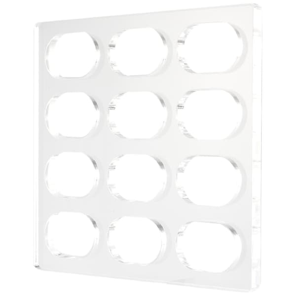 Klar polykarbonat Dacquoise kakform Oval Dakovaz Macaron form
