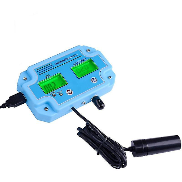 Professionell vattendetektor 3 i 1 Ph/ec/temp-mätare Lcd digital multiparameter vattenkvalitet