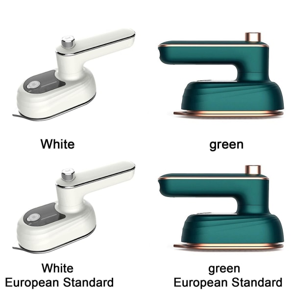 2 i 1 ministrykmaskin 180 vridbara resekläder Ångstrykjärn Reseångstrykjärn（europeisk standard 220V，vit）