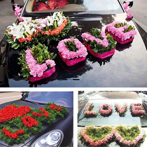 Skumgummi Lera Färsk Skuren För Oasis Hjärtformad För Blomsterarrangemang Skum För Diy